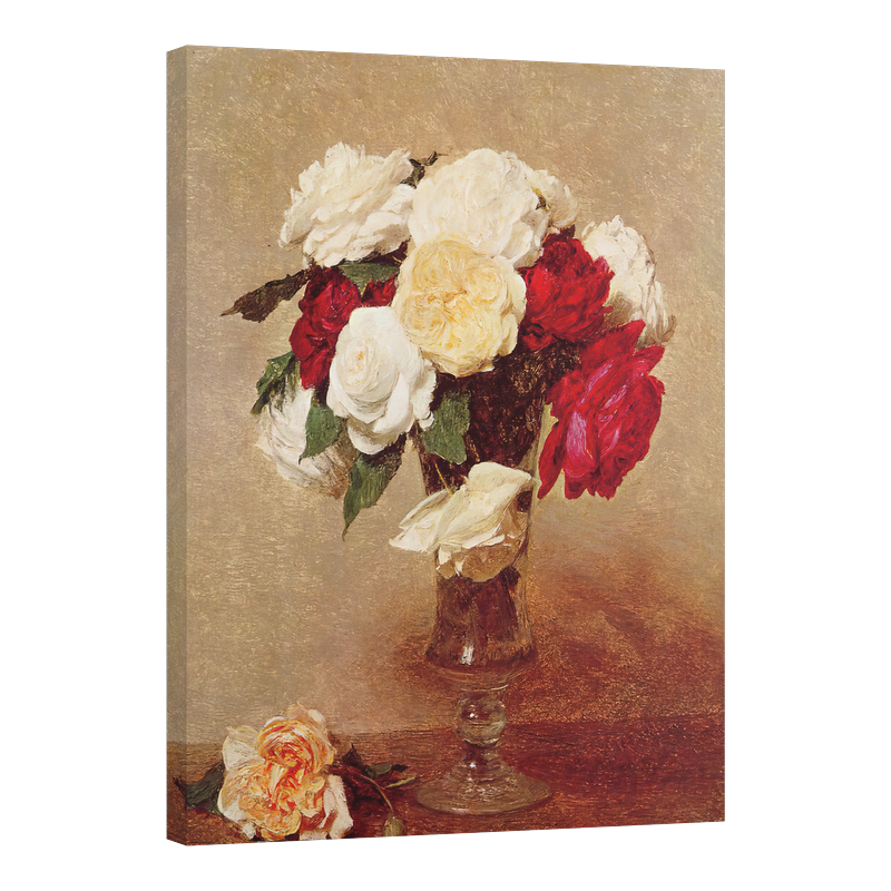 Натюрморт ваза с рози